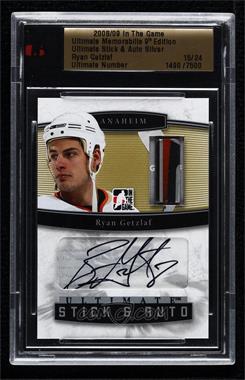 2008-09 In the Game Ultimate Memorabilia 9th Edition - Stick & Auto - Silver #_RYGE - Ryan Getzlaf /24 [Uncirculated]