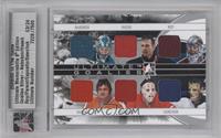 Evgeni Nabokov, Dominik Hasek, Patrick Roy, Bernie Parent, Tony Esposito #/24