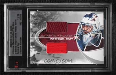 2008-09 In the Game Ultimate Memorabilia 9th Edition - Ultimate Player - 2 Piece Silver #_PARO - Patrick Roy /19 [Uncirculated]