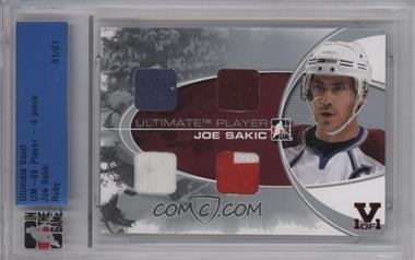 2008-09 In the Game Ultimate Memorabilia 9th Edition - Ultimate Player - 4 Piece Silver 14-15 ITG Ultimate Vault Ruby #_JOSA - Joe Sakic /1 [Buyback]