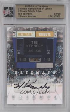 2008-09 In the Game Ultimate Memorabilia 9th Edition - Ultimate Tribute - Silver #2 - Ted Kennedy /9