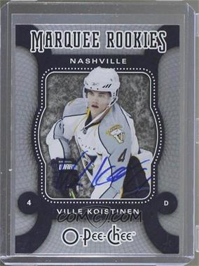 2008-09 O-Pee-Chee - Autographed Buybacks #564 - Ville Koistinen