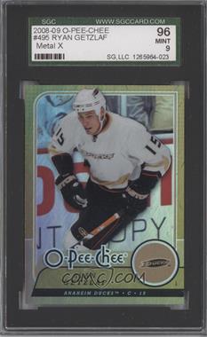 2008-09 O-Pee-Chee - [Base] - Metal X #495 - Ryan Getzlaf [SGC 9 MINT]