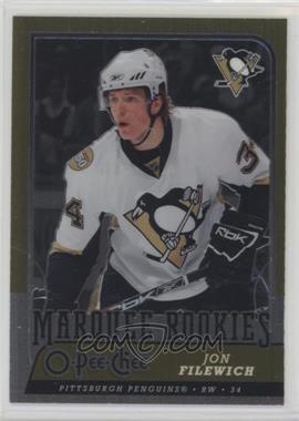 2008-09 O-Pee-Chee - [Base] - Metal #510 - Marquee Rookies - Jonathan Filewich