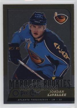 2008-09 O-Pee-Chee - [Base] - Metal #522 - Marquee Rookies - Jordan LaVallee