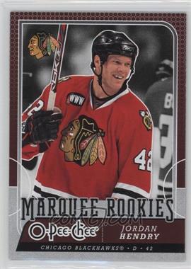 2008-09 O-Pee-Chee - [Base] #548 - Marquee Rookies - Jordan Hendry