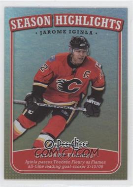 2008-09 O-Pee-Chee - Season Highlights #SH-7 - Jarome Iginla