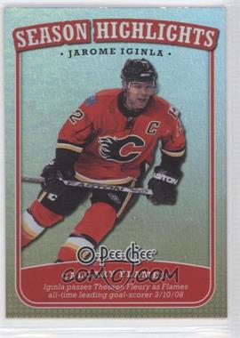 2008-09 O-Pee-Chee - Season Highlights #SH-7 - Jarome Iginla