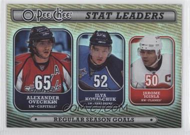 2008-09 O-Pee-Chee - Stat Leaders #SL2 - Alex Ovechkin, Ilya Kovalchuk, Jarome Iginla