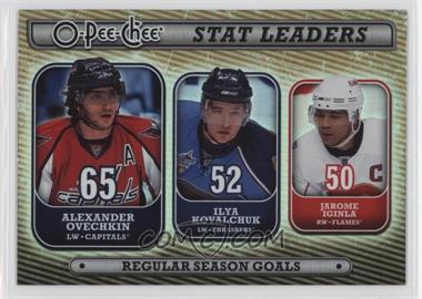 2008-09 O-Pee-Chee - Stat Leaders #SL2 - Alex Ovechkin, Ilya Kovalchuk, Jarome Iginla