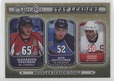 2008-09 O-Pee-Chee - Stat Leaders #SL2 - Alex Ovechkin, Ilya Kovalchuk, Jarome Iginla