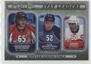 2008-09 O-Pee-Chee - Stat Leaders #SL2 - Alex Ovechkin, Ilya Kovalchuk, Jarome Iginla