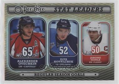 2008-09 O-Pee-Chee - Stat Leaders #SL2 - Alex Ovechkin, Ilya Kovalchuk, Jarome Iginla