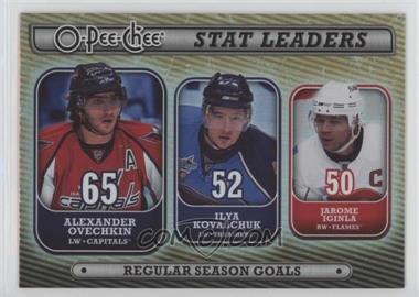 2008-09 O-Pee-Chee - Stat Leaders #SL2 - Alex Ovechkin, Ilya Kovalchuk, Jarome Iginla