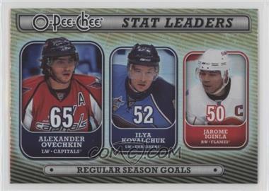 2008-09 O-Pee-Chee - Stat Leaders #SL2 - Alex Ovechkin, Ilya Kovalchuk, Jarome Iginla