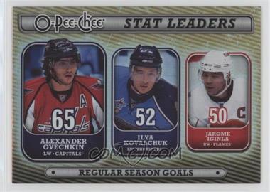 2008-09 O-Pee-Chee - Stat Leaders #SL2 - Alex Ovechkin, Ilya Kovalchuk, Jarome Iginla