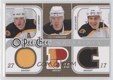 2008-09 O-Pee-Chee - Triple Materials #3M-MKL - Glen Murray, Chuck Kobasew, Milan Lucic