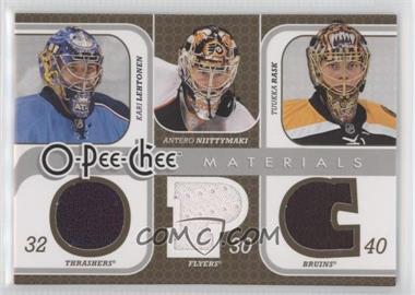 2008-09 O-Pee-Chee - Triple Materials #3M-NLR - Kari Lehtonen, Antero Niittymaki, Tuukka Rask