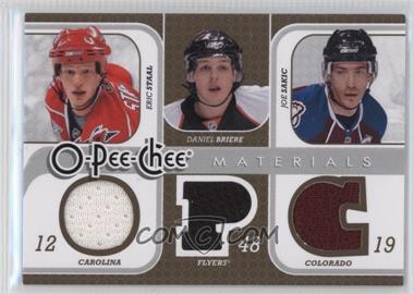 2008-09 O-Pee-Chee - Triple Materials #3M-SBS - Eric Staal, Daniel Briere, Joe Sakic