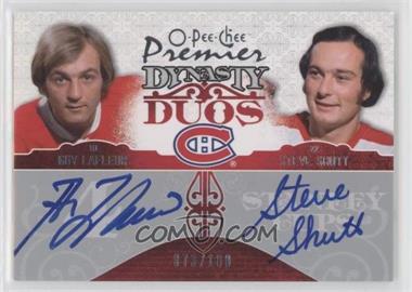 2008-09 O-Pee-Chee Premier - Dynasty Duos #DD-LS - Guy Lafleur, Steve Shutt /100