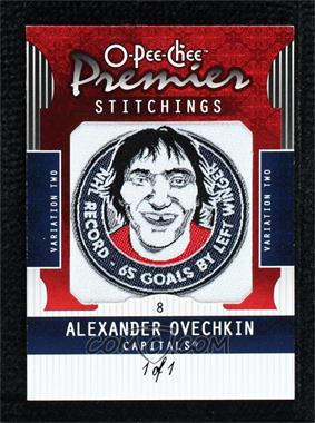 2008-09 O-Pee-Chee Premier - Premier Stitchings - Variations Black #PS-OV - Alexander Ovechkin /1