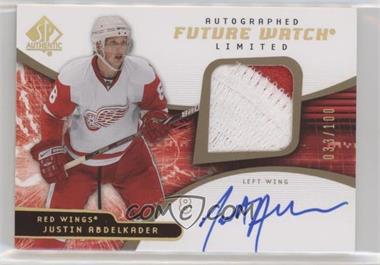 2008-09 SP Authentic - [Base] - Limited #193 - Autographed Future Watch - Justin Abdelkader /100