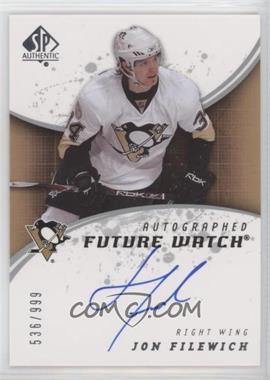 2008-09 SP Authentic - [Base] #212 - Autographed Future Watch - Jonathan Filewich /999