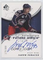 Autographed Future Watch - Jakub Voracek #/999