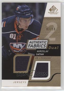 2008-09 SP Game Used Edition - Authentic Fabrics Dual - Gold #AF-ST - Miroslav Satan /50