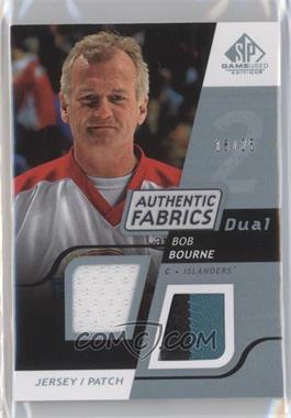 2008-09 SP Game Used Edition - Authentic Fabrics Dual - Platinum Jersey Patch #AF-BB - Bob Bourne /25