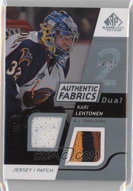 2008-09 SP Game Used Edition - Authentic Fabrics Dual - Platinum Jersey Patch #AF-KL - Kari Lehtonen /25