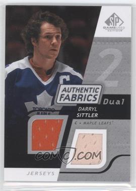 2008-09 SP Game Used Edition - Authentic Fabrics Dual #AF-DL - Darryl Sittler