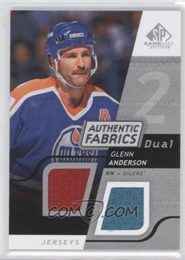 2008-09 SP Game Used Edition - Authentic Fabrics Dual #AF-GA - Glenn Anderson