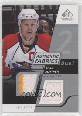 2008-09 SP Game Used Edition - Authentic Fabrics Dual #AF-OJ - Olli Jokinen