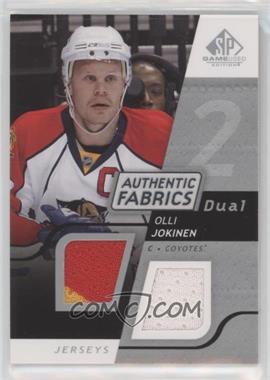 2008-09 SP Game Used Edition - Authentic Fabrics Dual #AF-OJ - Olli Jokinen