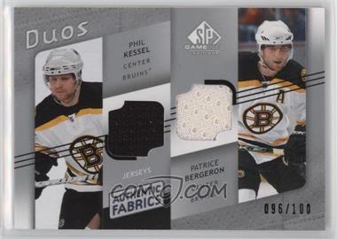 2008-09 SP Game Used Edition - Authentic Fabrics Duos #AF2-PB - Phil Kessel, Patrice Bergeron /100