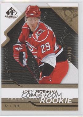 2008-09 SP Game Used Edition - [Base] - Gold #129 - Authentic Rookies - Joey Mormina /100