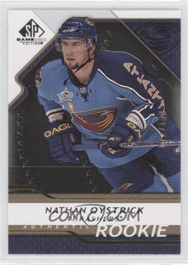 2008-09 SP Game Used Edition - [Base] - Gold #182 - Authentic Rookies - Nathan Oystrick /100