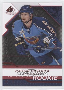 2008-09 SP Game Used Edition - [Base] - Platinum #182 - Authentic Rookies - Nathan Oystrick /25