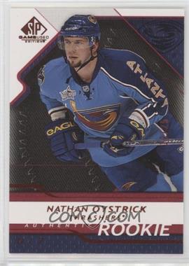 2008-09 SP Game Used Edition - [Base] - Platinum #182 - Authentic Rookies - Nathan Oystrick /25