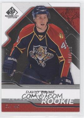 2008-09 SP Game Used Edition - [Base] #121 - Authentic Rookies - David Brine /999