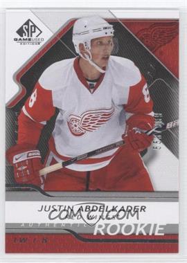 2008-09 SP Game Used Edition - [Base] #134 - Authentic Rookies - Justin Abdelkader /999