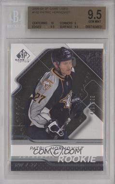 2008-09 SP Game Used Edition - [Base] #160 - Authentic Rookies - Patric Hornqvist /999 [BGS 9.5 GEM MINT]