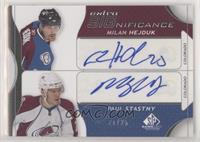 Milan Hejduk, Paul Stastny [Noted] #/25