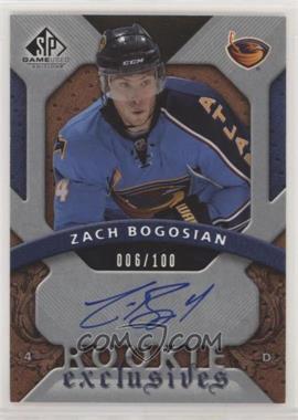 2008-09 SP Game Used Edition - Rookie Exclusives #RE-ZB - Zach Bogosian /100