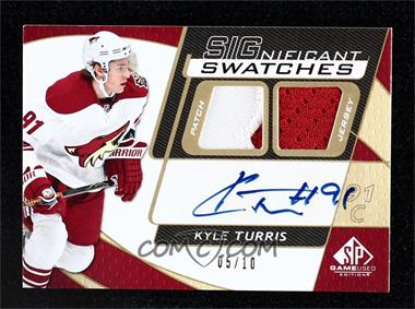 2008-09 SP Game Used Edition - SIGnificant Swatches - Gold #SS-KT - Kyle Turris /10