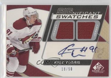 2008-09 SP Game Used Edition - SIGnificant Swatches #SS-KT - Kyle Turris /50