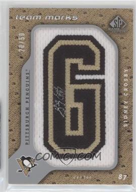2008-09 SP Game Used Edition - Team Marks #TM-SC - Sidney Crosby /50