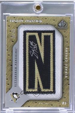 2008-09 SP Game Used Edition - Team Marks #TM-SC - Sidney Crosby /50