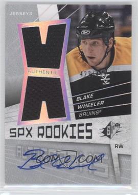 2008-09 SPx - [Base] #186 - Rookies Autograph Jerseys - Blake Wheeler /499